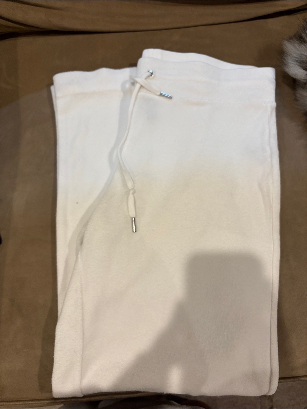 Lauren Ralph Lauren White Drawstring Track Pants